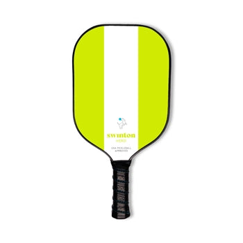 Swinton pickleball paddle in green stripes.