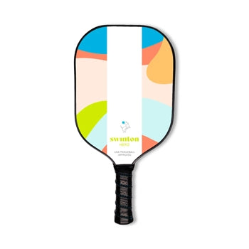 Swinton pickleball paddle in abstract pastel print.