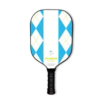 Swinton pickleball paddle in argyle print.