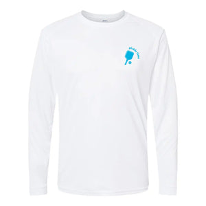 Kitchen's Closed Long Sleeve Pickleball UPF50+ Sun Shirt White