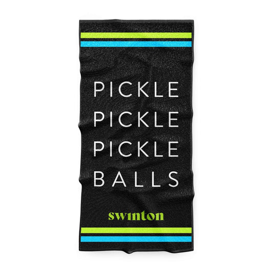 Pickleball Sports Towel Black