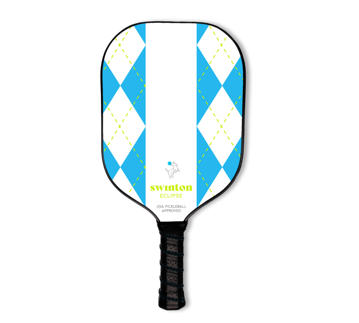 Striped Eclipse Argyle Pickleball Paddle