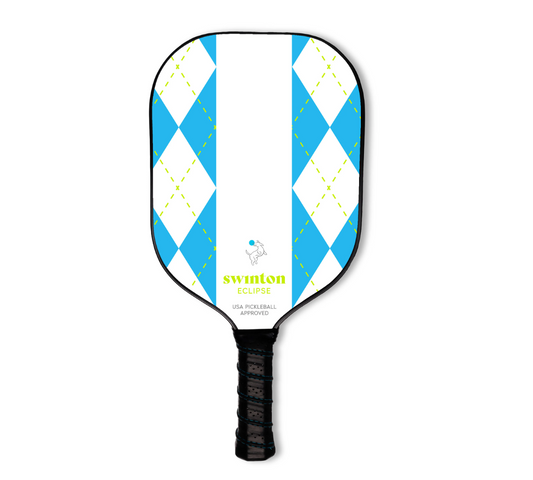 Striped Eclipse Argyle Pickleball Paddle