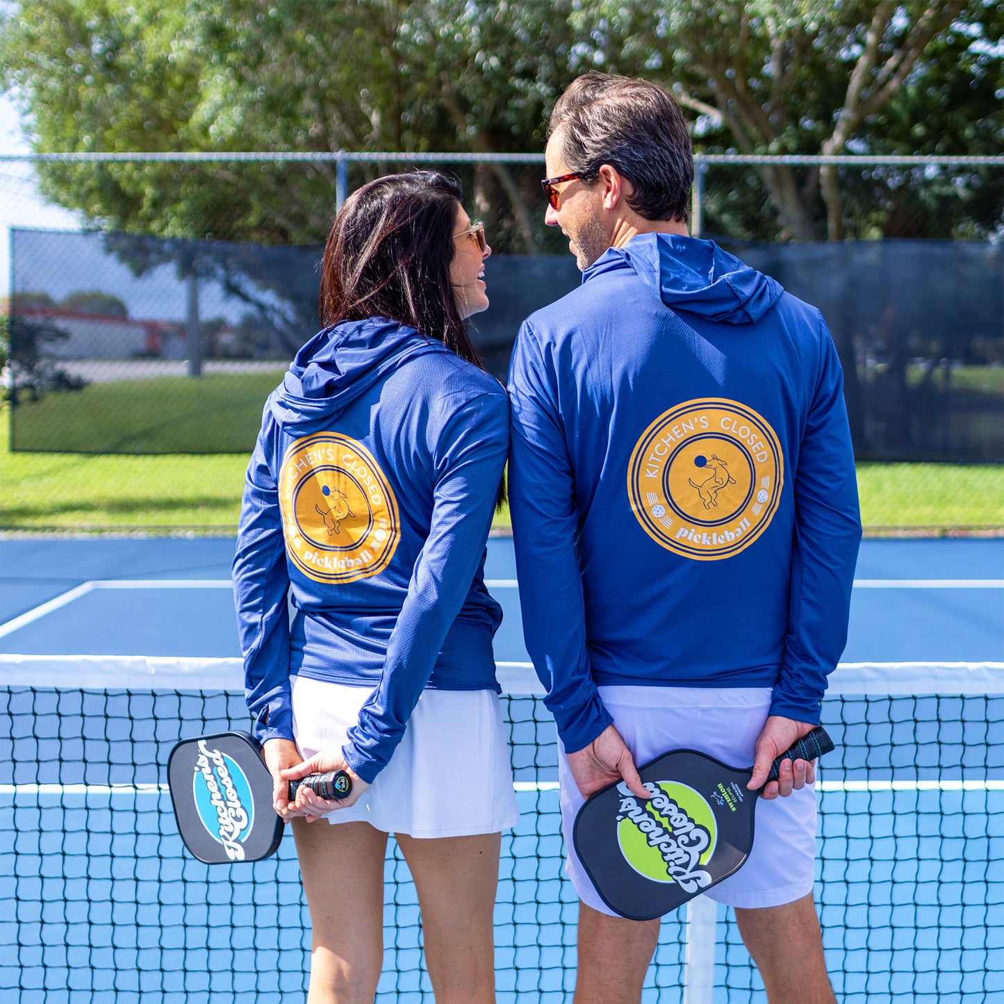 Navy Zip-Front Sun Hoodie