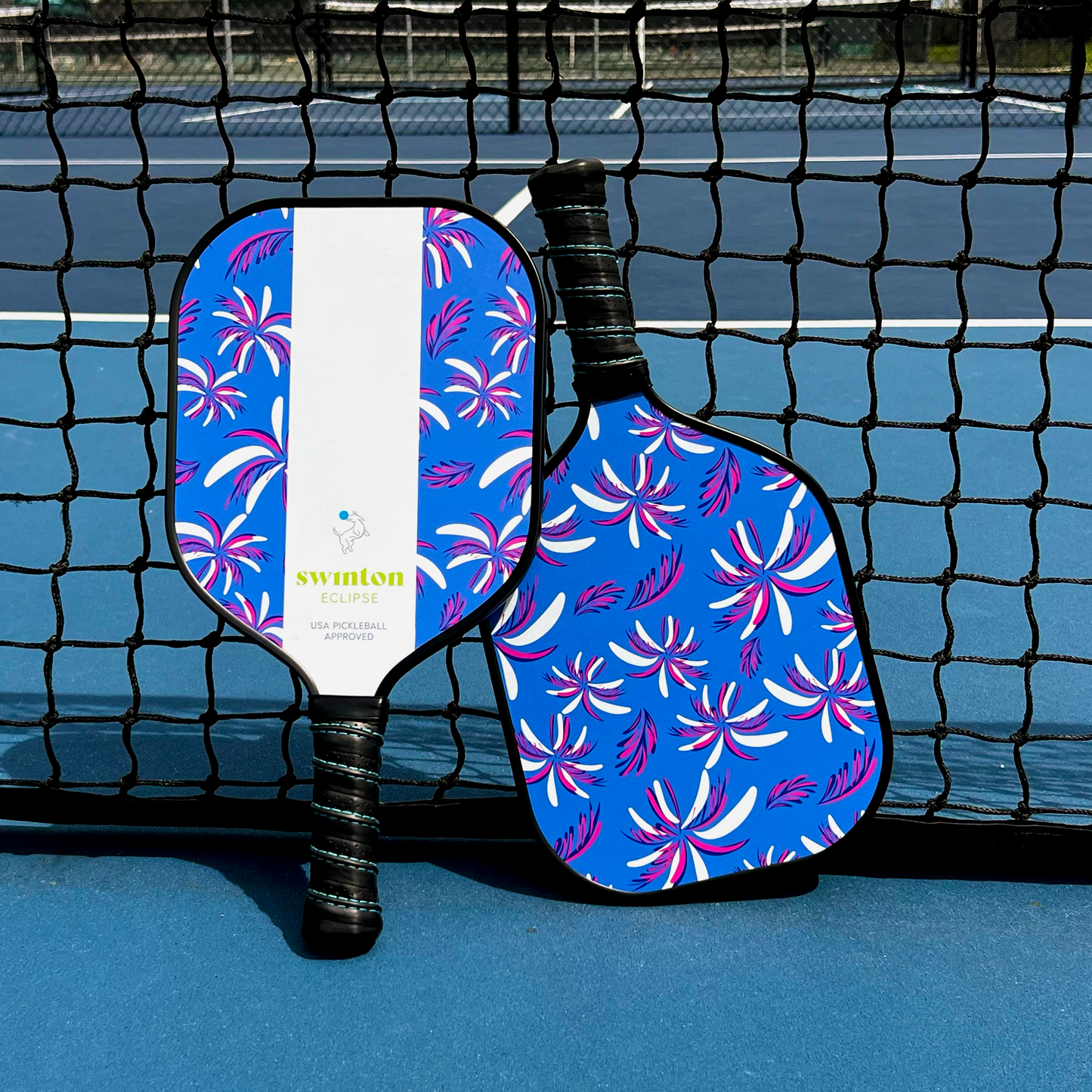 Striped Eclipse Island Vibes Pickleball Paddle