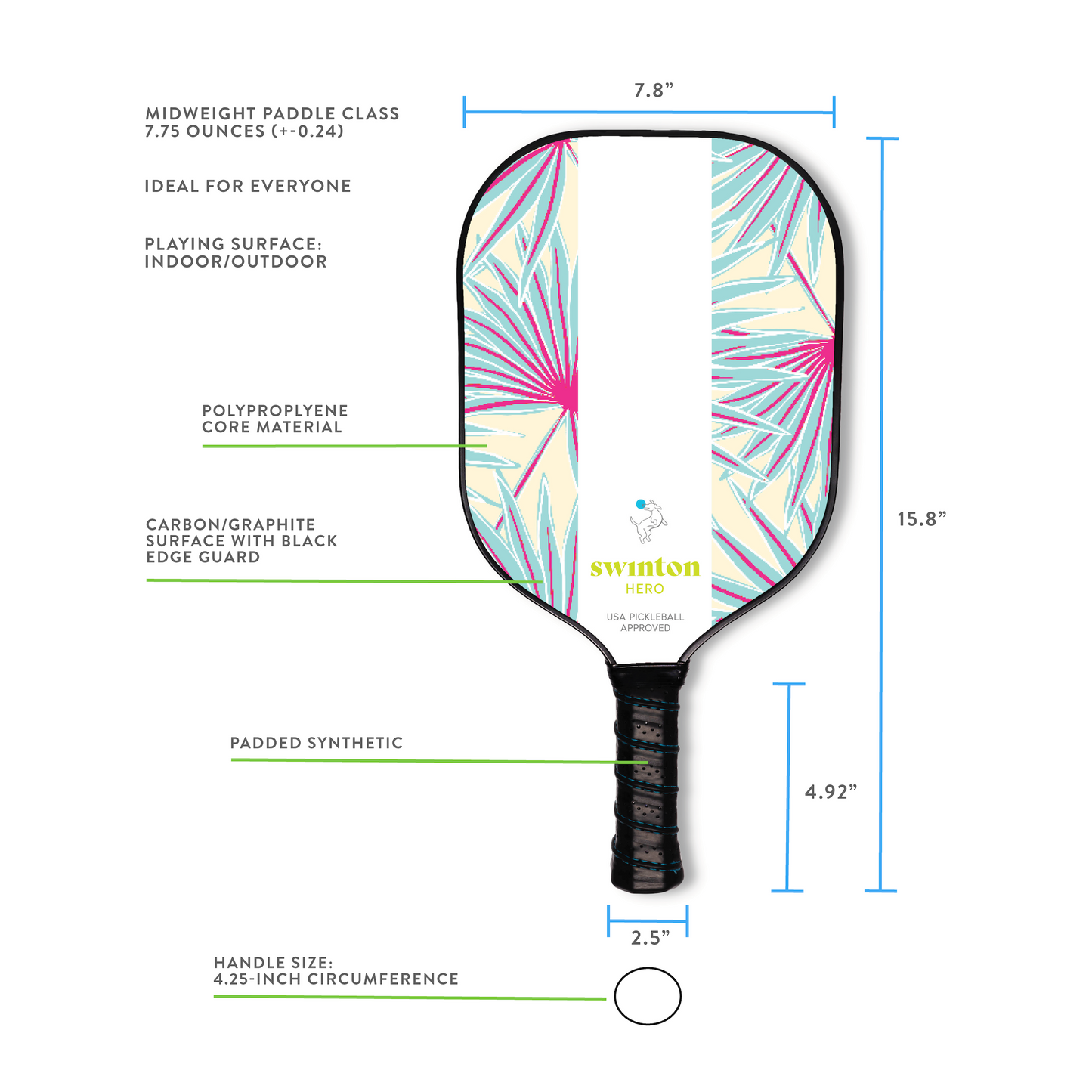 Hero Palms Pickleball Paddle