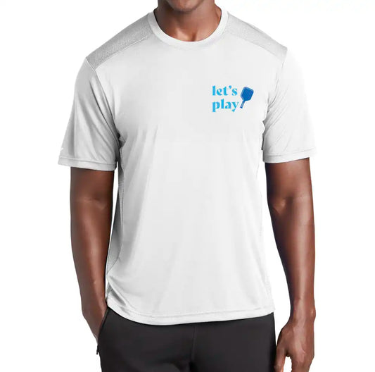 Men's Let's Play White Performance Shirt