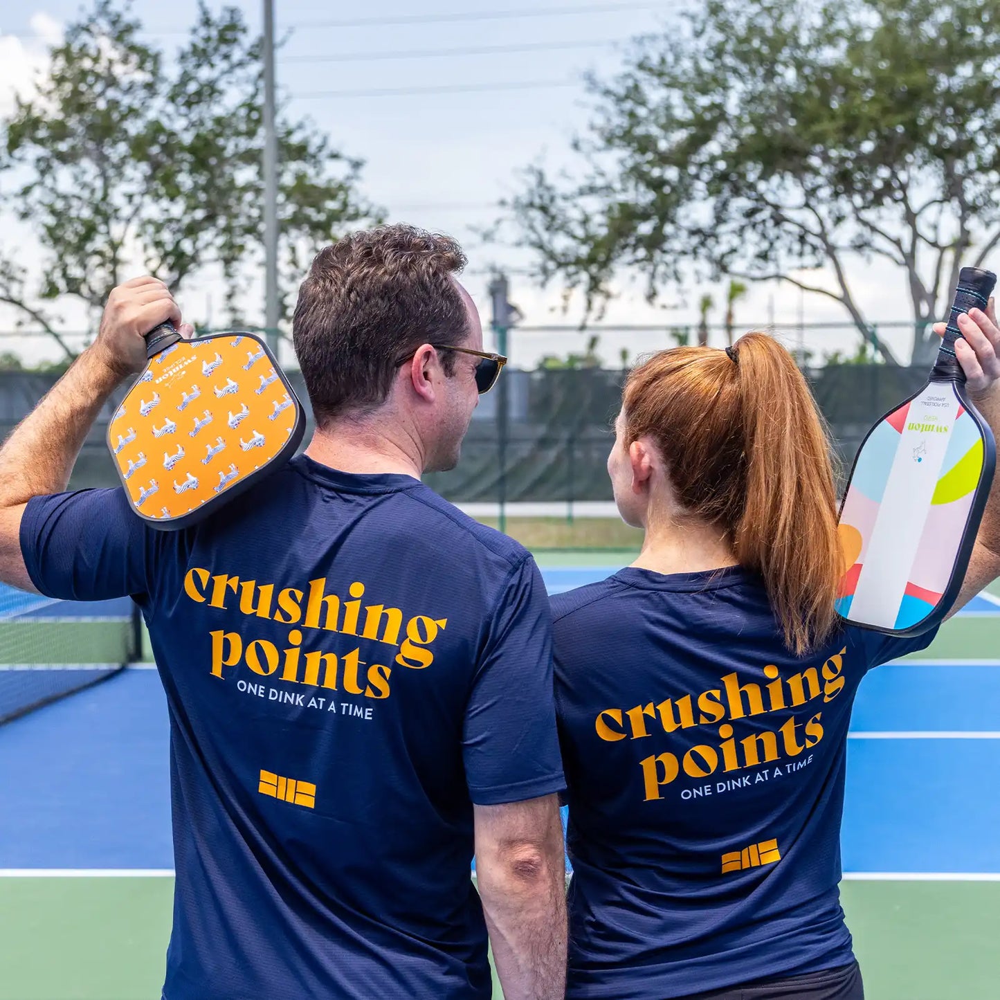 Women's Serving Looks, Crushing Points Pickleball Shirt