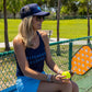 Women's Pickleball Tank Top - Kitchen's Closed Luxe Performance in Navy