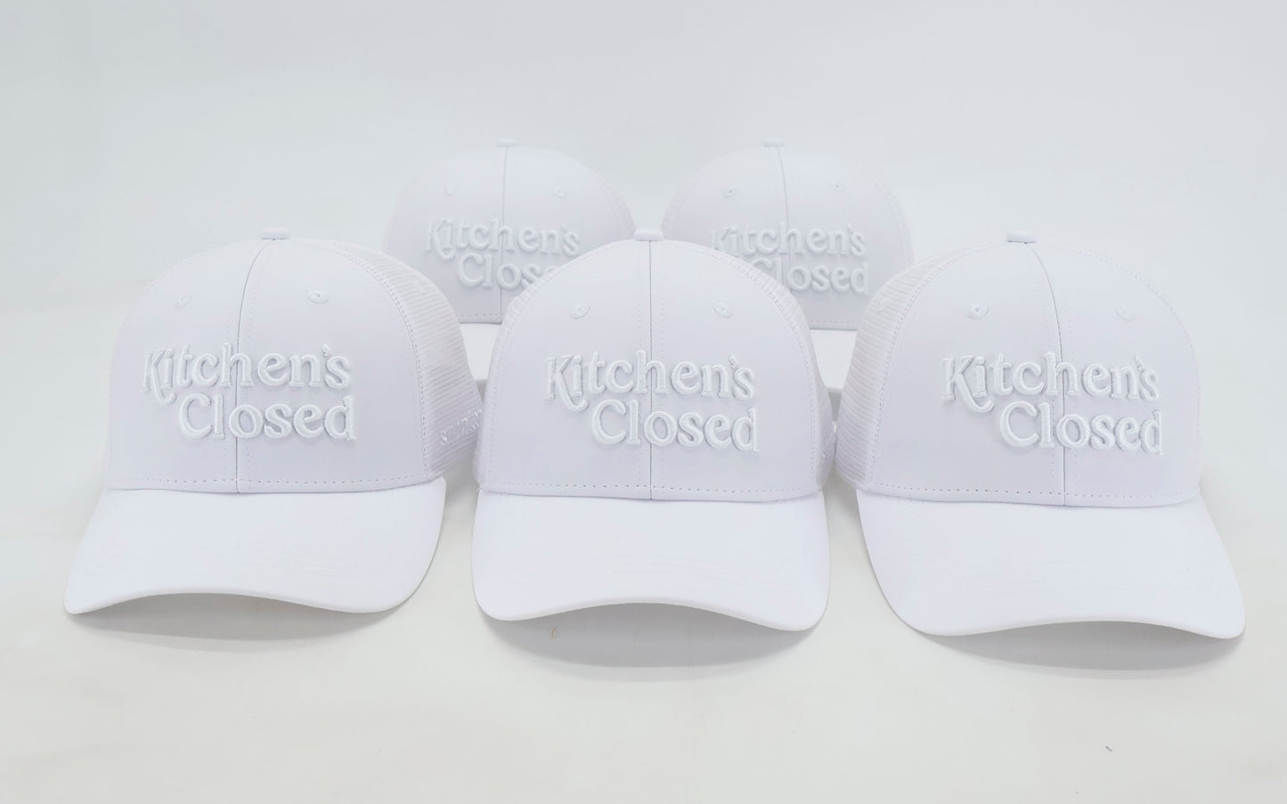 Pickleball Hat - White on White Kitchen's Closed Snapback