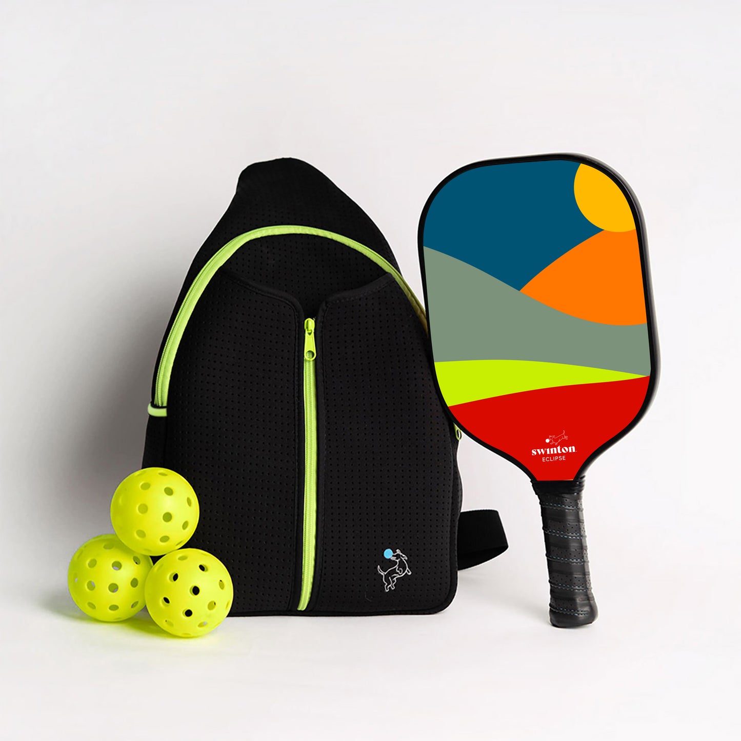 Pickleball Starter Bundle - Black Sling Bag Combo