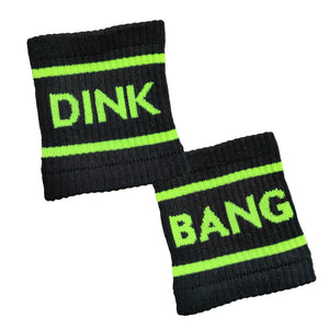 Black Dink & Bang Pickleball Wristbands