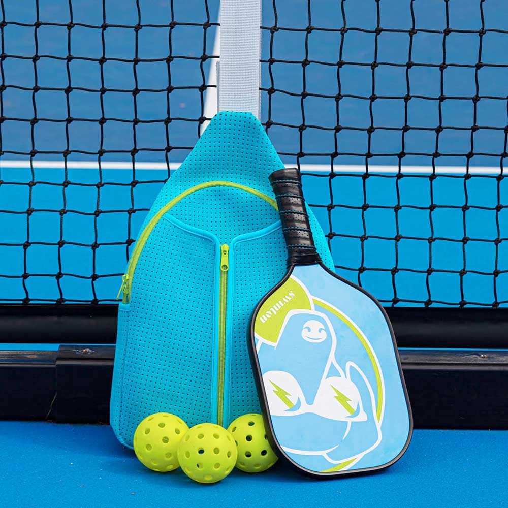 Swinton Pickleball Bundle Sling Bag with Paddle and Three Balls Gift